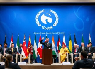 Global Leaders Converge for Climate Change Summit Amidst Rising Tensions Global leaders gather for a climate change summit amidst rising tensions.