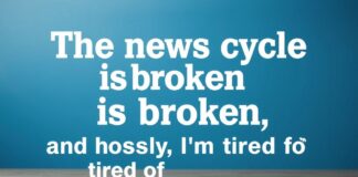 The News Cycle is Broken, and Honestly, I’m Over It The news cycle is broken, and honestly, I'm tired of it.