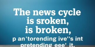 The News Cycle is Broken, and I’m Tired of Pretending It’s Not The news cycle is broken, and I'm tired of pretending it's not.